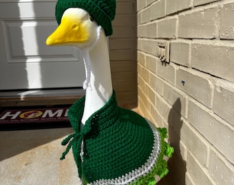 Crochet St. Patrick's Day Outfit for Porch Goose – Yard Art Clothing