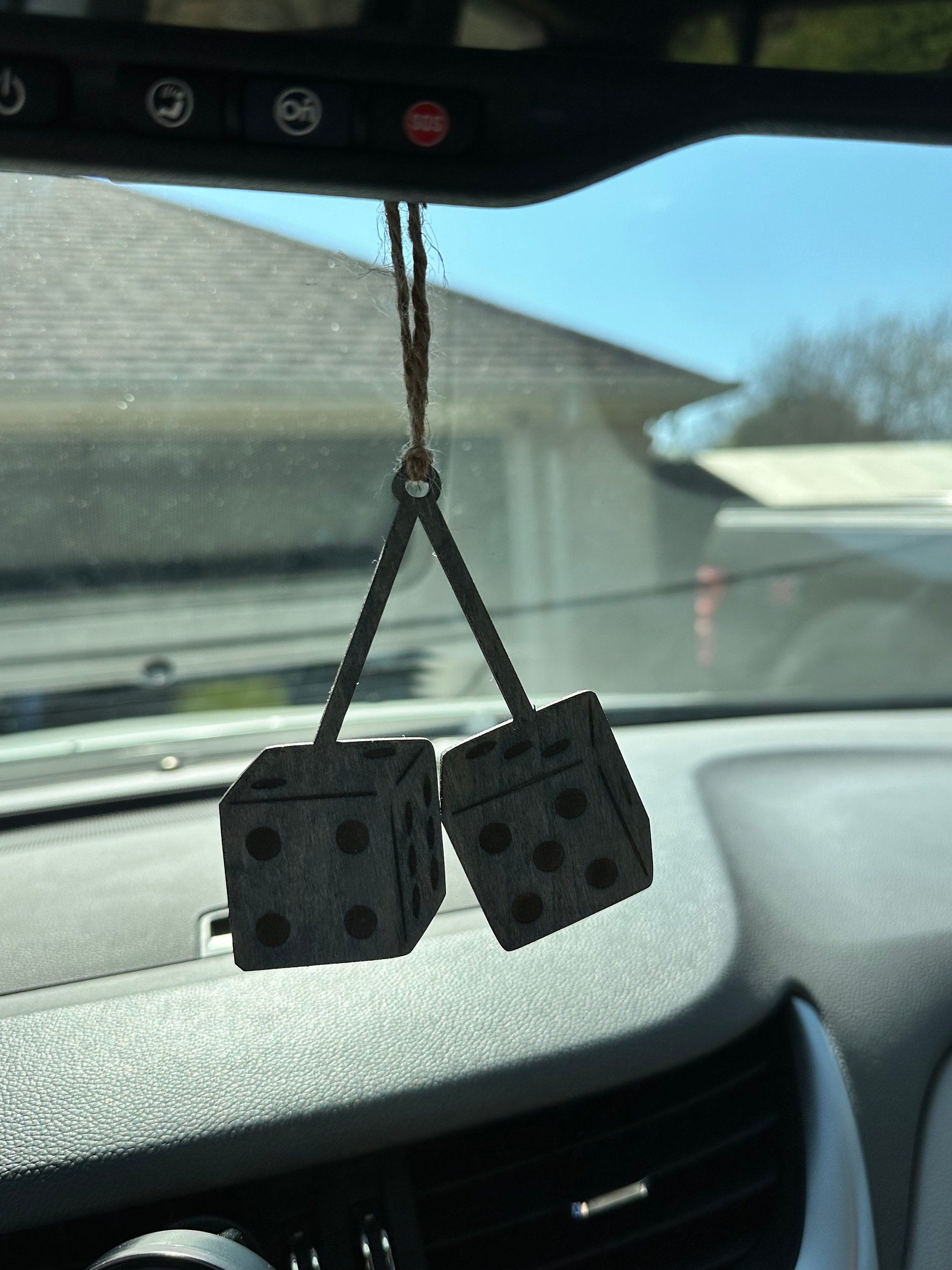 Dice Car Charm Dice Mirror Charm Dice Wooden Charm Dice Wooden Ornament Lucky Dice Wooden Car Charm Lucky Dice Mirror Charm Etsy
