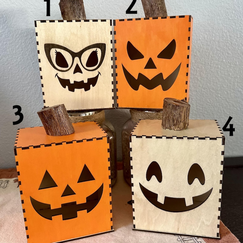 Wooden Jack O Lantern Box - Etsy