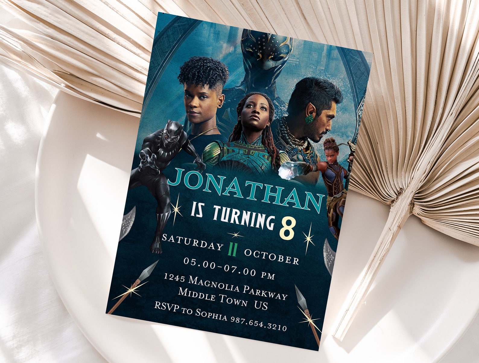 Editable Black Panther Birthday Invitation Template Printable - Etsy