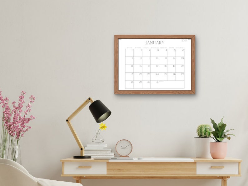 PRINTABLE 2024 CALENDAR With or Without Holidays Printable Calendar