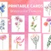 PRINTABLE CARDS -printable Flower Cards - Printable Cards With Flowers ...