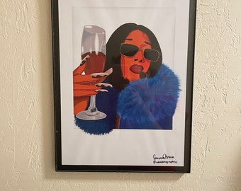 Arte de la pared del semental de Megan Thee