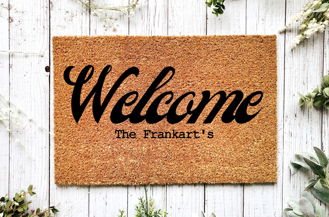 Personalized Door Mat Mat Wedding Gift Last Name Door Mat