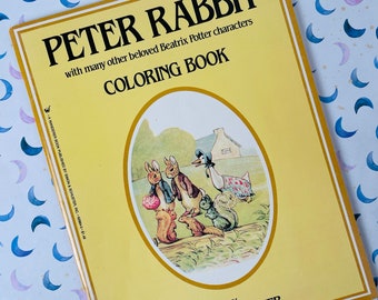 Like New! Vintage Coloring Book: Peter Rabbit Beatrix Potter Characters