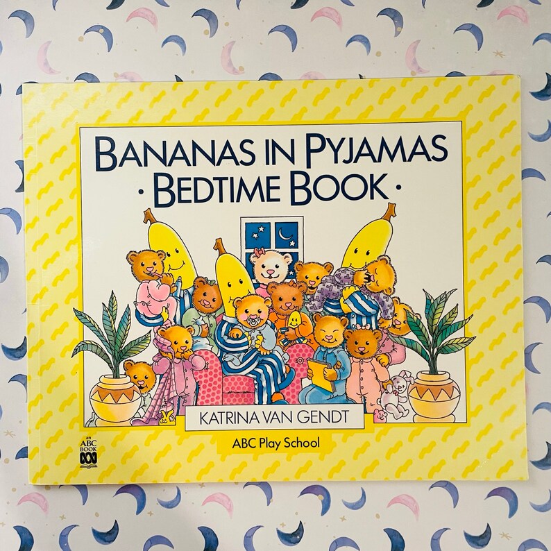 Bananas in Pyjamas 1990s Gift Box // Vintage B2 Plush & Bananas in