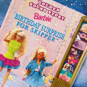 New in Package! Vintage Barbie Book: Birthday Surprise for Skipper 1990s // Golden Sound Book