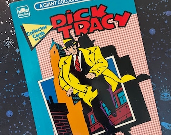 Like New! Vintage Coloring Book: Dick Tracy Giant Colour & Activity Book with Collector Cards