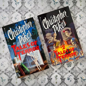 Like New! RARE! Tales of Terror 1-2 Book Set: Vintage Christopher Pike Horror Stories