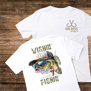 2er Pack Wishin 'ich war Fischen PNG | Digitaler Download | Große Mund Bass Sublimation PNG | Angeln Sublimation png | Barsch Angeln png | Bass