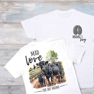 2-PACK Amor Louco pela Minha Mamãe PNG | Download digital | Sublimação Agrícola| Sublimação De Vaca PNG | Fazendeiro de gado png | Dia das Mães png