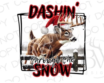 Christmas Deer PNG | Digital Download | Christmas Deer Hunting PNG | Deer Sublimation PNG | Christmas Sublimation | Deer Hunting png