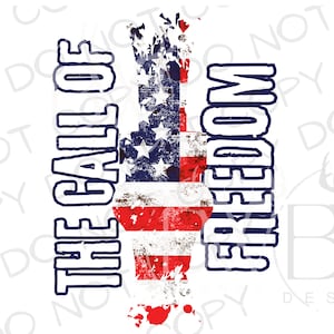 The Call of Freedom PNG | Digital Download | Duck Call Sublimation PNG | Duck PNG | Duck Hunting Sublimation png | Fourth of July png