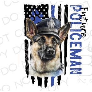 Futuro Policial PNG | PNG de sublimação de unidade K-9 | Sublimação de aplicação da lei png | Sublimação Policial PNG | Cão policial png