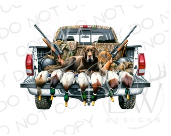 Duck Hunting Truck PNG | Digital Download | Duck Hunting Sublimation PNG | Hunting Dog Sublimation PNG | Duck Hunter Sublimation png