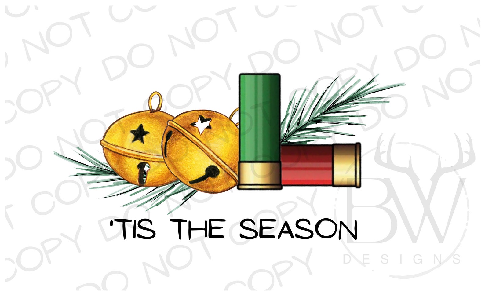 Jingle Bells Shotgun Shells PNG Digital Download Etsy Canada