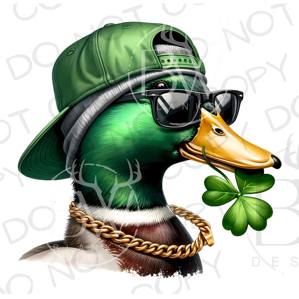 St. Patrick's Day Mallard PNG | St. Patrick's Day Sublimation PNG | Duck Hunting Sublimation png | St. Patrick's Day png | Mallard Duck png