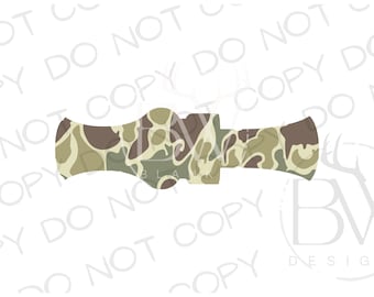 Old School Camo Entenruf PNG | Digitaler Download | Entenjagd Sublimation PNG | Jagd Sublimation | Camo Sublimation PNG