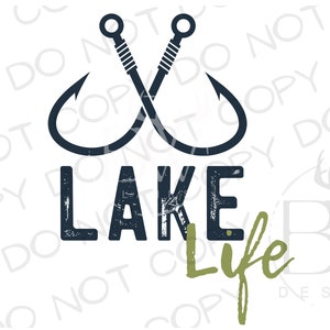 Lake Life PNG | Digital Download | Large Mouth Bass Sublimation PNG | Fishing Sublimation PNG | Bass Fishing png | Fishing Reel png