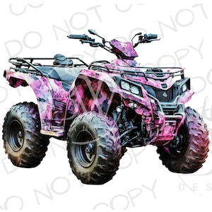 Pink Camo Four Wheeler PNG | Four Wheeler Sublimation png | ATV Sublimation png | Offroad Sublimation png | 4-Wheeler png | ATV png