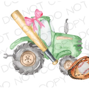 Baseball Tractor PNG | Digital Download | Baseball Sublimation PNG | Tractor Sublimation PNG | Sports Sublimation png | Farm Sublimation png
