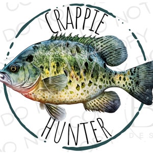Crappie Jäger PNG | Digitaler Download | Crappie Angeln Sublimation PNG | Angeln Sublimation PNG | Cappie Fisch Sublimation png | Crappie png