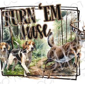 Walker jachthond PNG | Digitale download | Sublimatie van hertenjacht | Walker hond sublimatie PNG | Treeing Walker PNG | Jachthond png