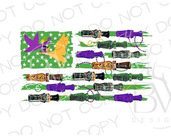 Mardi Gras Duck Call Flag PNG | Mardi Gras Sublimacja PNG | Polowanie na kaczki Sublimacja png | Polowanie na Mardi Gras Sublimacja | Mardi Gras Duck
