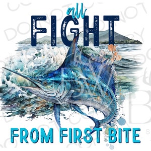 Blue Marlin Sublimation PNG | Digital Download | Fishing Sublimation PNG | Saltwater Fishing PNG | Saltwater Sublimation png | Marlin png