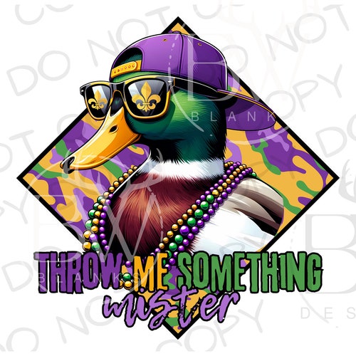 Mardi Gras Duck PNG | Mardi Gras Sublimacja PNG | Polowanie na kaczki Sublimacja png | Mardi Gras Polowanie Sublimacja | Mardi Gras Duck