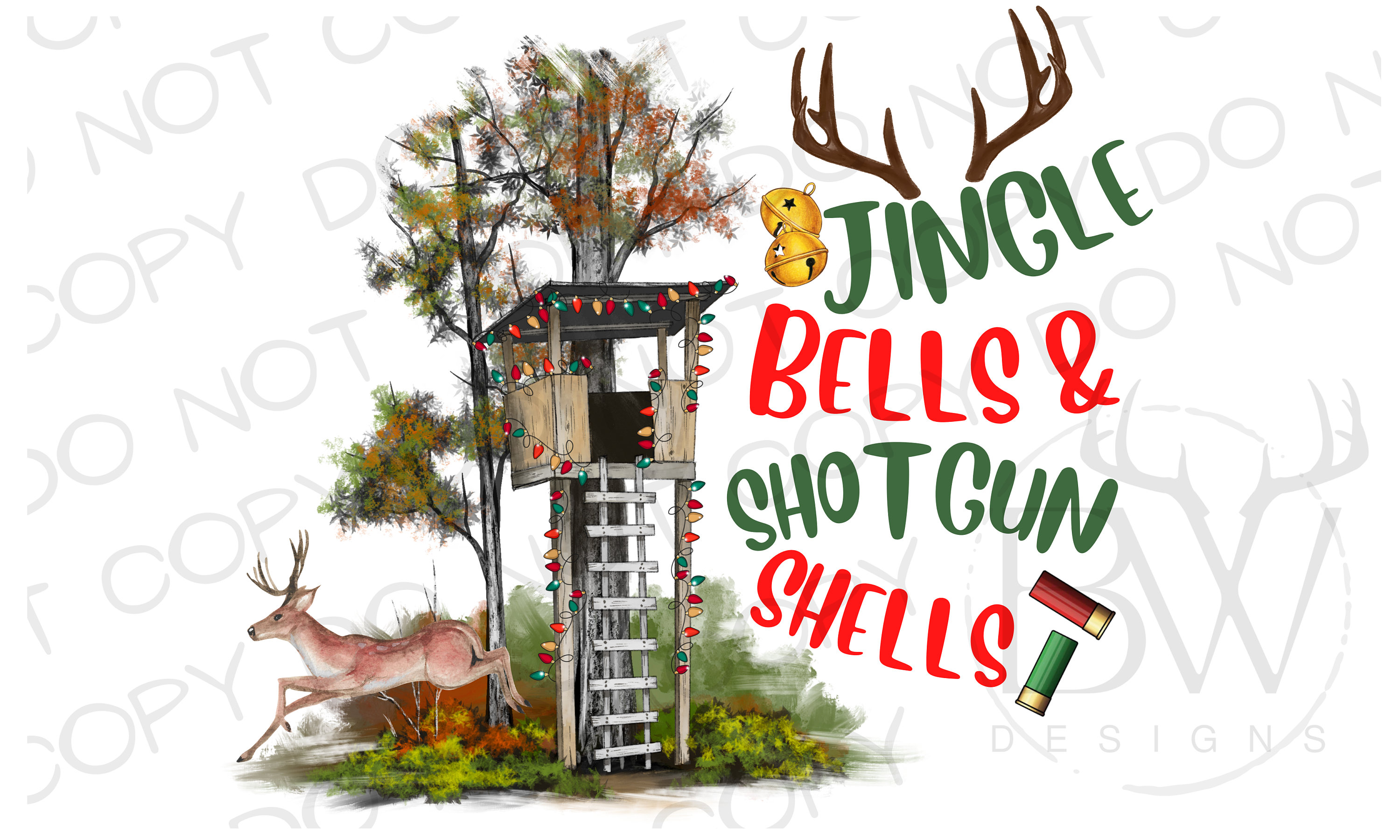 Jingle Bells Shotgun Shells PNG Digital Download Christmas Etsy