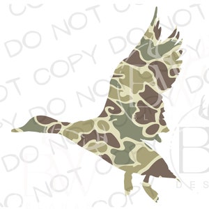 Old School Camo Duck PNG / Download digitale / Duck Hunting Sublimation PNG / Hunting Sublimation / Camo Sublimation PNG / Mallard Duck png
