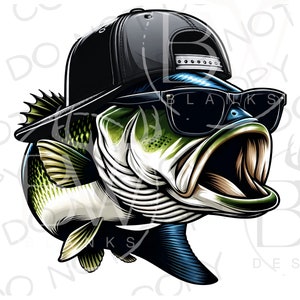 Bass Fish PNG | Digital Download | Large Mouth Bass Sublimation PNG | Fishing Sublimation PNG | Bass Fishing png | Fisherman png