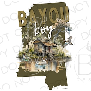 Mississippi Bayou PNG | Digital Download | Gator Hunting Sublimation PNG | Alligator PNG | Gator Sublimation | Bayou png | Bayou Sublimation
