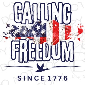 Calling Freedom PNG | Digital Download | Duck Call Sublimation PNG | Duck PNG | Duck Hunting Sublimation png | Fourth of July png
