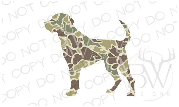 Old School Camo Hunting Dog PNG | Digital Download | Duck Hunting Sublimation PNG | Hunting Dog Sublimation | Camo Sublimation PNG