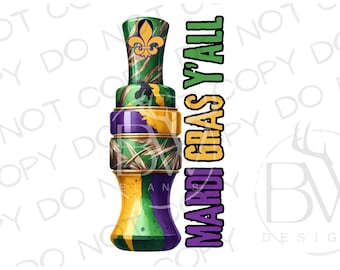 Mardi Gras Duck Call PNG | Mardi Gras Sublimacja PNG | Polowanie na kaczki Sublimacja png | Polowanie na Mardi Gras Sublimacja | Mardi Gras Duck