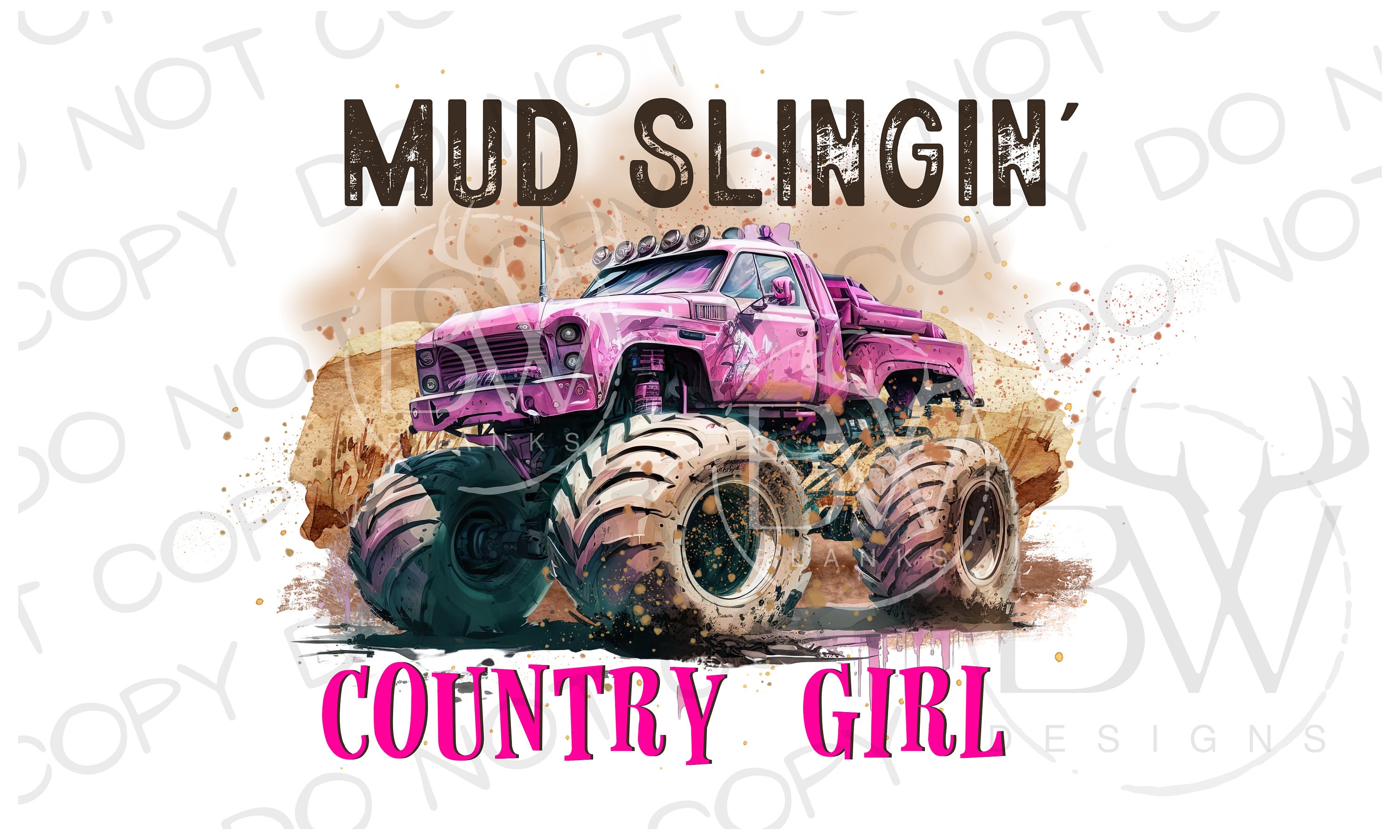 Mud Slingin Country Girl Sublimation PNG Digital Download Pink Truck  Sublimation PNG Truck Sublimation Png Mudding Truck Sublimation - Etsy