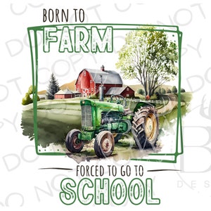 Terug naar schooltractor PNG | Digitale download | Tractorsublimatie PNG | Boerderijsublimatie png | Schoolsublimatie | Boerderijschool png