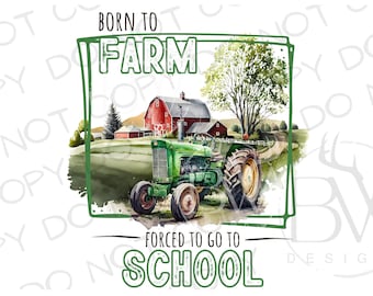Back to School Tractor PNG | Digital Download | Tractor Sublimation PNG | Farm Sublimation png | School sublimation | Farm School png