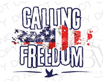 Ruf die Freiheit PNG | Digitaler Download | Entenanruf Sublimation PNG | Ente PNG | Entenjagd Sublimation png | Viertel des Juli als png