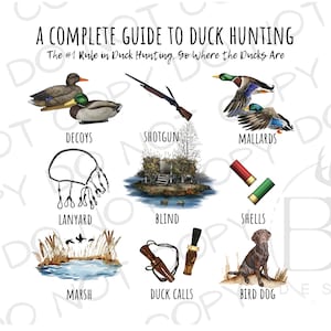Una guía completa para la caza de patos PNG / Descarga digital / Sublimación de caza de patos PNG / PNG ciego de pato / Sublimación de cazador de patos png