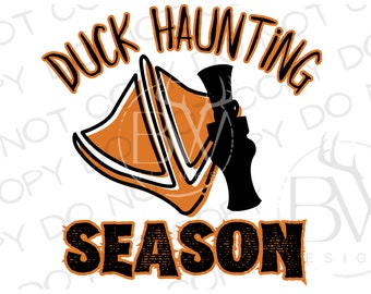 Duck Haunting Season Halloween PNG | Digital Download | Halloween Duck Hunting PNG | Duck Sublimation PNG | Halloween Sublimation