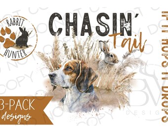 Dog Chasing Rabbit Hunting Decal Sticker for Car Truck - Etsy