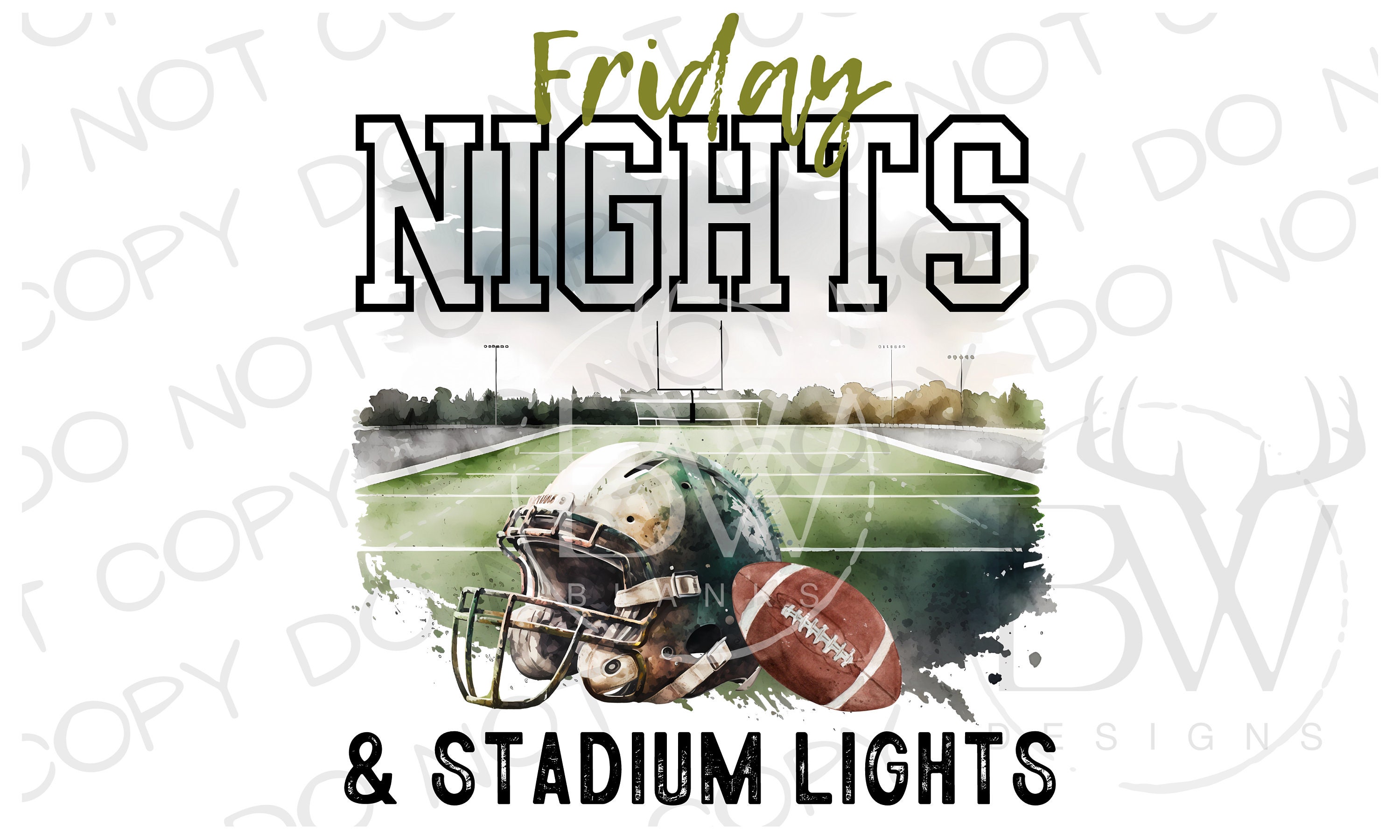 Friday Nights & Stadium Lights PNG Digital Download Etsy