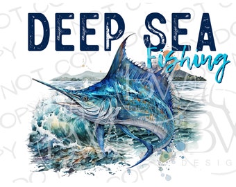 Blue Marlin Sublimation PNG | Digital Download | Fishing Sublimation PNG | Saltwater Fishing PNG | Saltwater Sublimation png | Marlin png