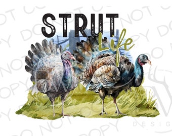 Turkey Hunting Sublimation PNG | Digital Download | Turkey Hunting Sublimation PNG | Hunting Blind PNG | Turkey Hunter Sublimation