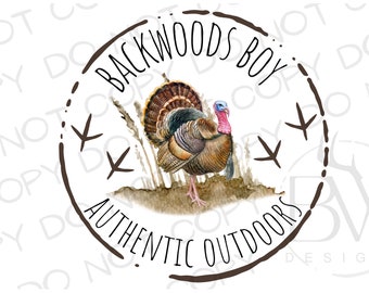 Backwoods Boy Turkey Hunting PNG | Digital Download | Turkey Hunting PNG | Turkey Hunter Sublimation PNG | Wild Turkey Sublimation png