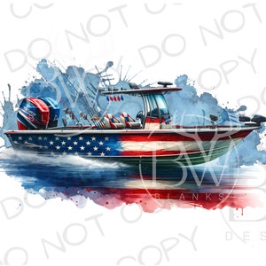 Barco de pesca de acuarela PNG / Descarga digital / Sublimación de barco de pesca PNG / Sublimación de pesca PNG / Sublimación de navegación / Barco png