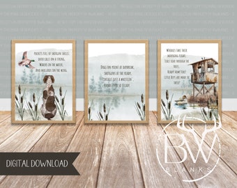 Duck Hunting Nursery Print | Deer Hunting Nursery Art | Mallard Duck Art Print | Hunting Wall Art | Printable Wall Art | Digital Download